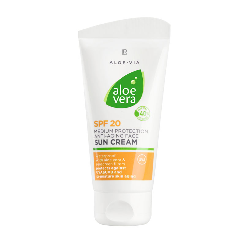 Crème solaire anti-âge 20 Aloe Vera
