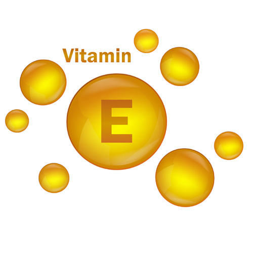 Nutriments aux composants actifs en gélules : vitamine E