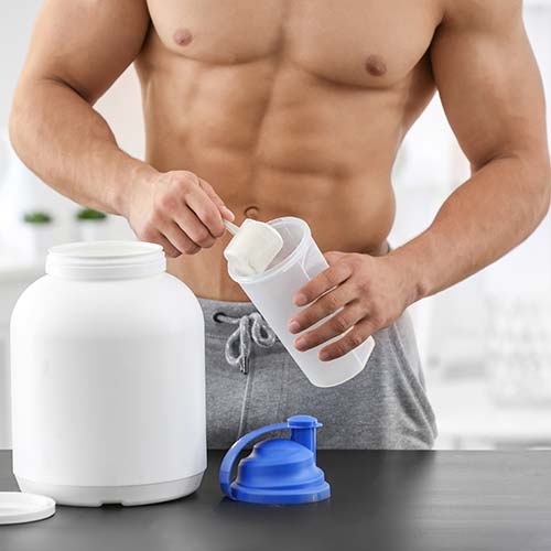 Protéine en poudre saveur vanille : homme