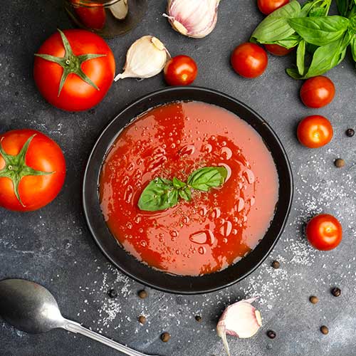 Soupe de tomates "mediterranée" FiguActive : soupes de tomates